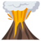 Volcano emoji on Emojione